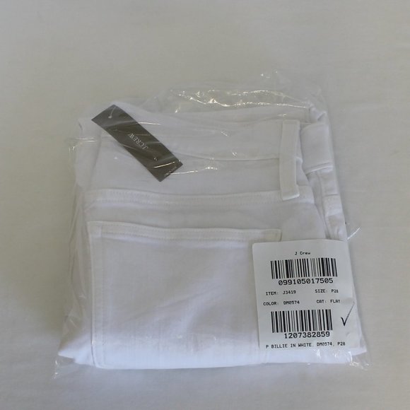 J Crew Petite Billie Demi-Boot Crop Jean In White NWT Top Rated - Picture 5 of 5